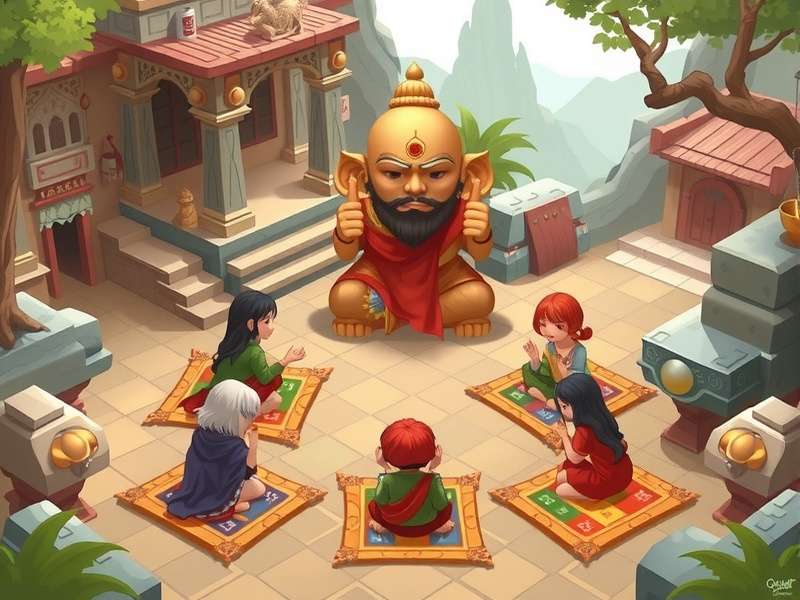 Modern manufacturing facility with game components